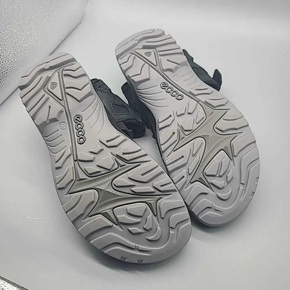 Ecco Men Sandals Sz 11-11.5/ 45 Offroad Yucatan Coast Black Textile Comfort New